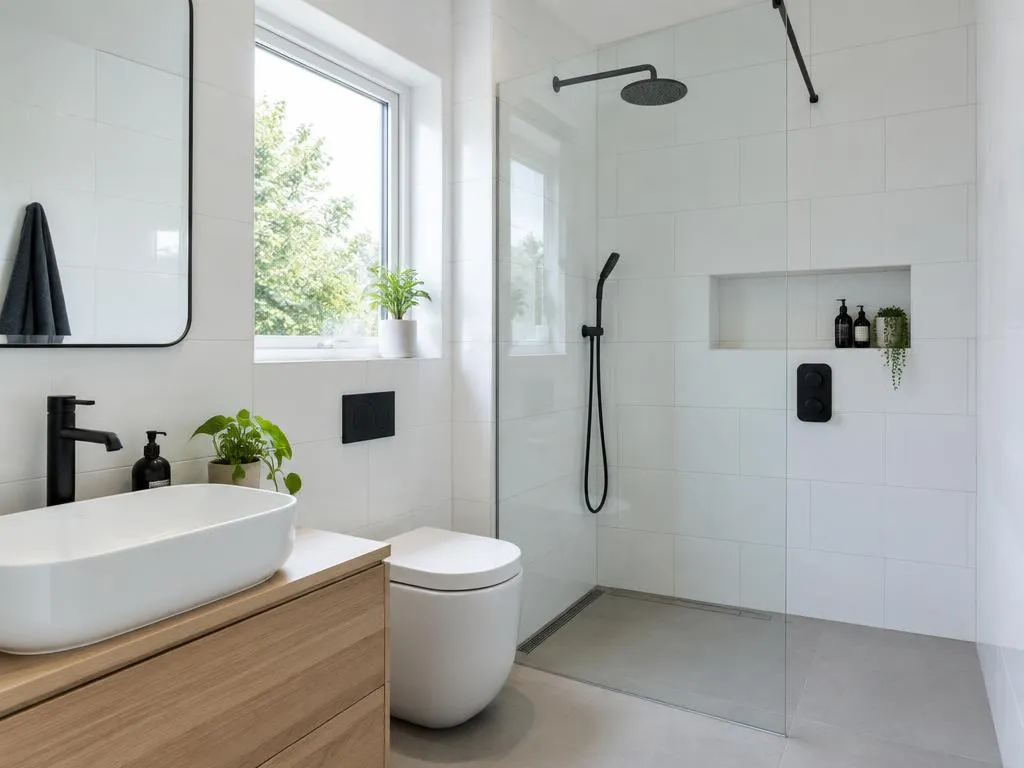 Finished bathroom or kitchen plumbing detail, bathroom and kitchen plumbing in Hampshire