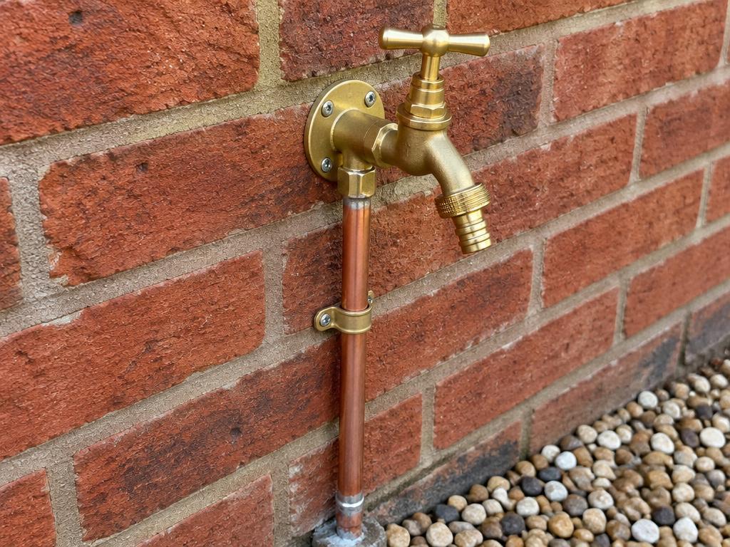 Outside garden tap installation, Camberley